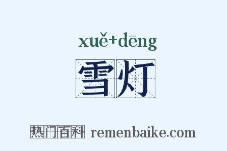雪灯是什么意思的图片